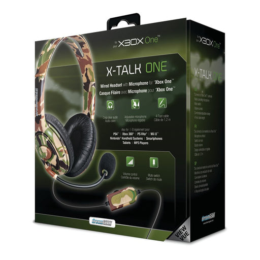 Wired Headset with Microphone for Xbox One, with Clear Communication and Camouflage Design
