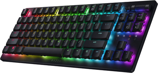 Deathstalker V2 Pro TKL Wireless Gaming Keyboard: Low-Profile Optical Switches - Linear Red - Hyperspeed Wireless & Bluetooth 5.0 - Up to 200 Hrs Battery Life - Ultra-Durable Coated Keycaps - Chroma RGB