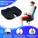 Gel Seat Cushion for Long Sitting, Office Chair Seat Cushion Pillow Pad, Gel Butt Support Seat Cushion, Memory Foam Desk Chair Pad, Tailbone Pain Relief Butt Cushion