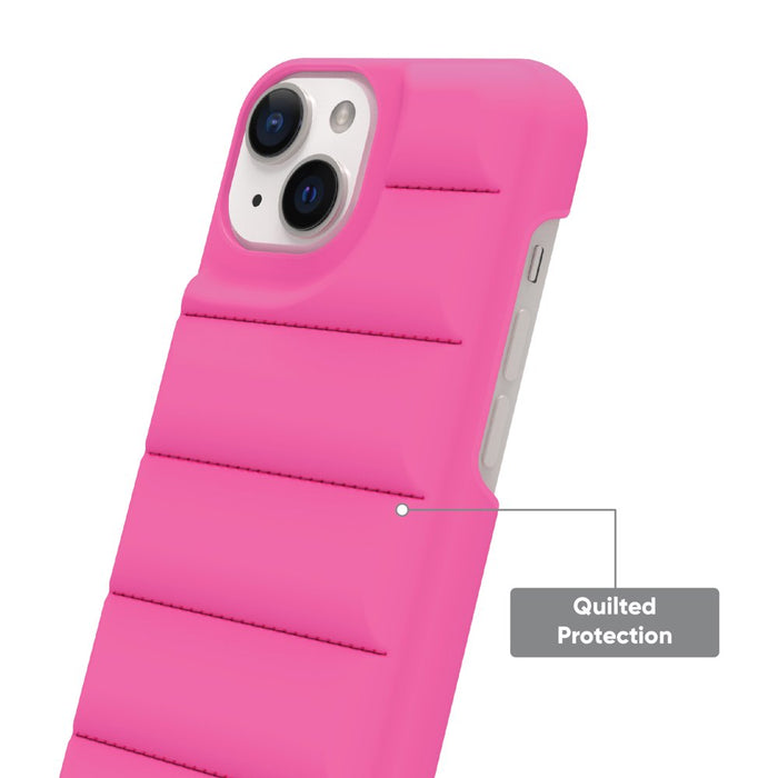 Soft Puffer Quilted Phone Case for iPhone 14 Plus 