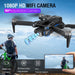 LH-X77PRO Drone with 4K and 1080P Camera, Foldable RC Quadcopter for Adults and Beginners - Black
