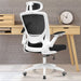 Ergonomic Office Chair - Breathable Mesh Desk Chair with Lumbar Support, Headrest, and Flip-Up Arms - Swivel Task Chair - Adjustable Height Gaming Chair - White