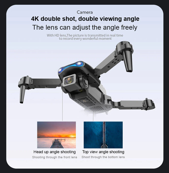Foldable RC Drone Quadcopter with 5G 4K GPS, HD Dual Camera, and WiFi FPV