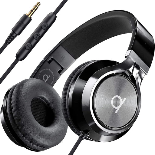 CL750 On-Ear Noise Isolating Wired Headphones with Microphone and 3.5mm Aux Jack