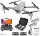 Foldable F3 GPS Drone with 4K Camera and 5Ghz FPV Live Video - Perfect for Adults! Includes 2 Batteries for Extended Flight Time - White
