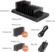 PowerHub Pro iPad Charging Station - 108W 10-Port Phone Docking Station & Organizer with Adjustable Dividers - Multi-Device USB Charger Dock for iPhone, Samsung Galaxy, Cell Phone, Apple, Tablet, and More