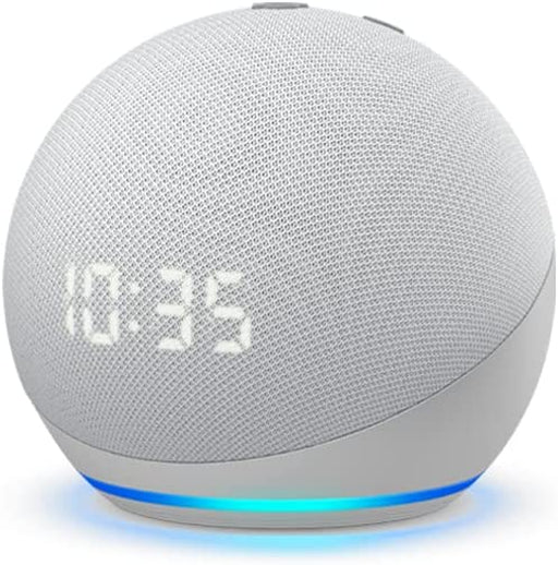 Echo Dot (4th Gen) - Smart Speaker with Clock and Alexa - Glacier White
