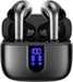 True Wireless Earbuds with LED Power Display - 60H Playback, Wireless Charging Case, IPX5 Waterproof, In-Ear Earbuds with Mic for TV, Smart Phone, Laptop, Computer, Sports
