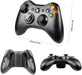 Wireless Controller for Xbox 360 - Joystick Wireless Game Controller for Xbox 360 & Slim Console and PC Windows XP/7/8/10 - Black