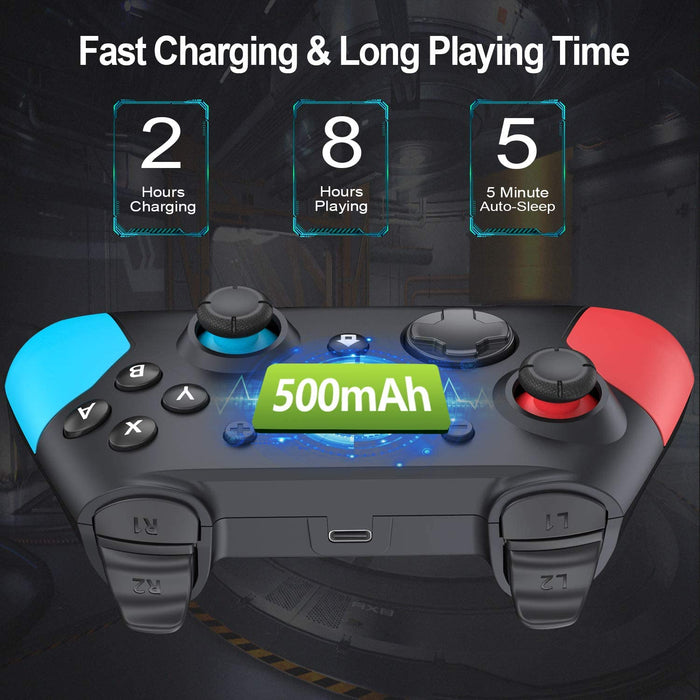 Switch Pro Controller for Switch - Wireless Remote Control Switch Controller Gamepad Joystick Compatible with Switch Console - Supports Gyro Axis, Turbo, and Double Vibration