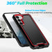 Dual Layer Shockproof Rugged Hybrid Drop Protector Cover for Samsung Galaxy S23 (Black) - Reliable Defense for Your Galaxy S23