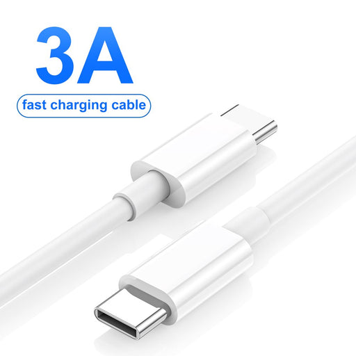 PowerFlex iPhone 15 Charger - 3 Pack of 6ft USB-C to USB-C Charging Cables, 60W Charger Cord for iPhone 15, iPad, MacBook, Samsung Galaxy - Perfect Length in Elegant White