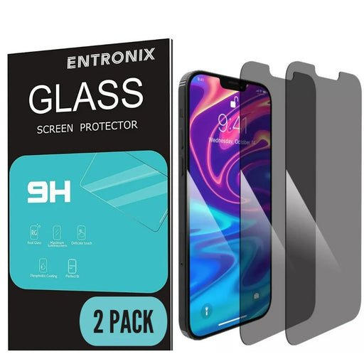 Privacy Screen Protector for iPhone 13 and iPhone 13 Pro, Anti-Spy Tempered Glass Film, 2-Pack