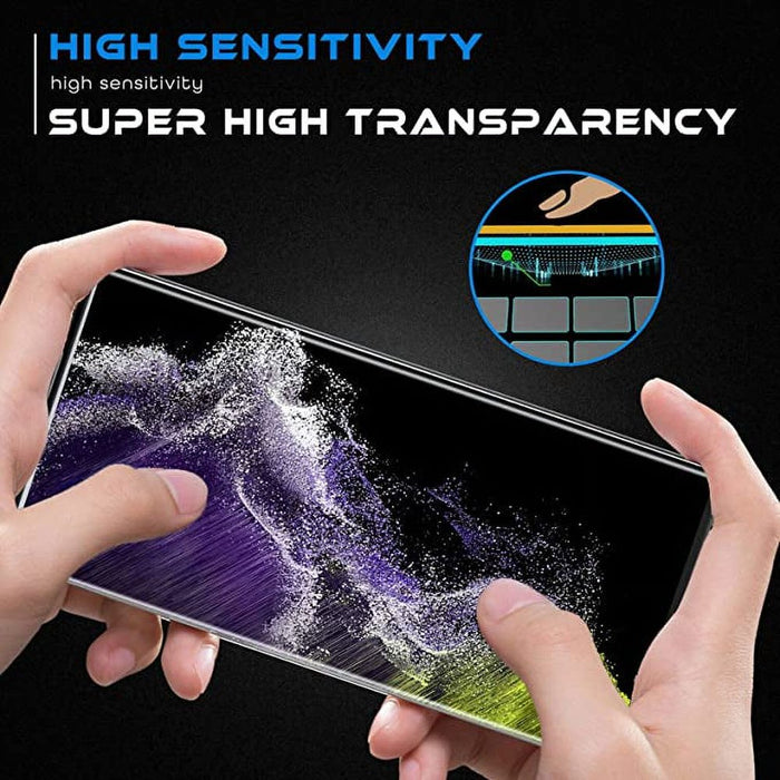 [2+2 Pack] Premium Tempered Glass Screen Protector for Samsung Galaxy S21 Plus 5G - Ultrasonic Fingerprint Compatible, HD Clear, Case Friendly, with Bonus Camera Lens Protector