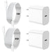 SwiftCharge iPhone 15 Charger - 2 Pack 30W PD Adapter Wall Fast Charger with 6ft & 10ft USB-C to C Cable for iPhone 15, iPad, MacBook, Samsung