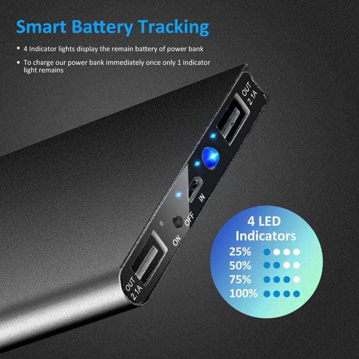 HeatCharge 20,000mAh Power Bank: Portable Charger for Heated Clothes - Ideal for Heated Vest, Jacket, Pants, and Scarf