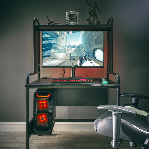 Icarus V1 Gaming Desk - Black - Child/Teen Size - 57.48"H: Elevate Your Gaming Experience with Style