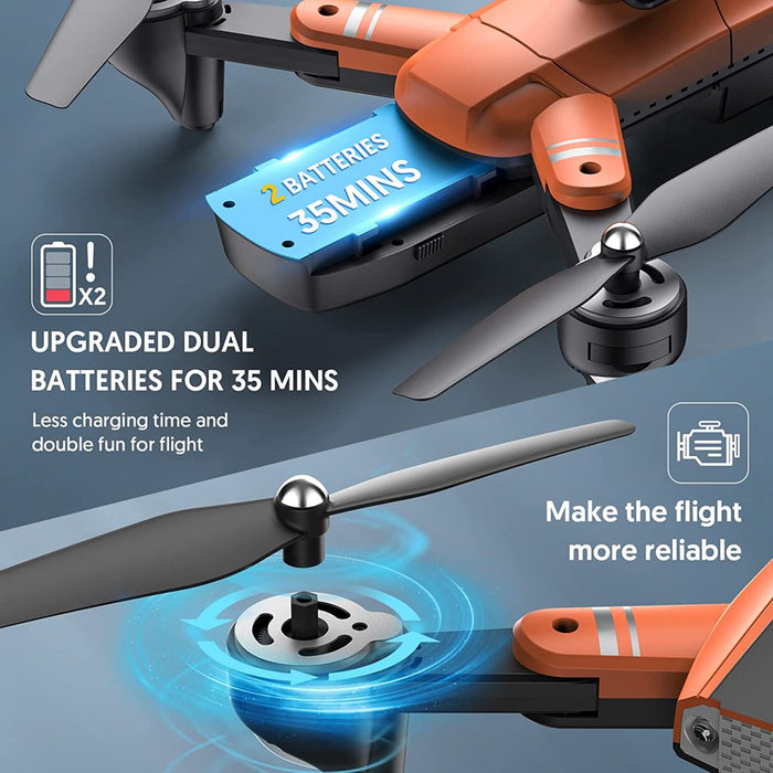 4K FPV Camera Mini Drone - Perfect for Kids and Adults! Easy-to-Fly Quadcopter with HD Video Capability - Ideal for Beginners!